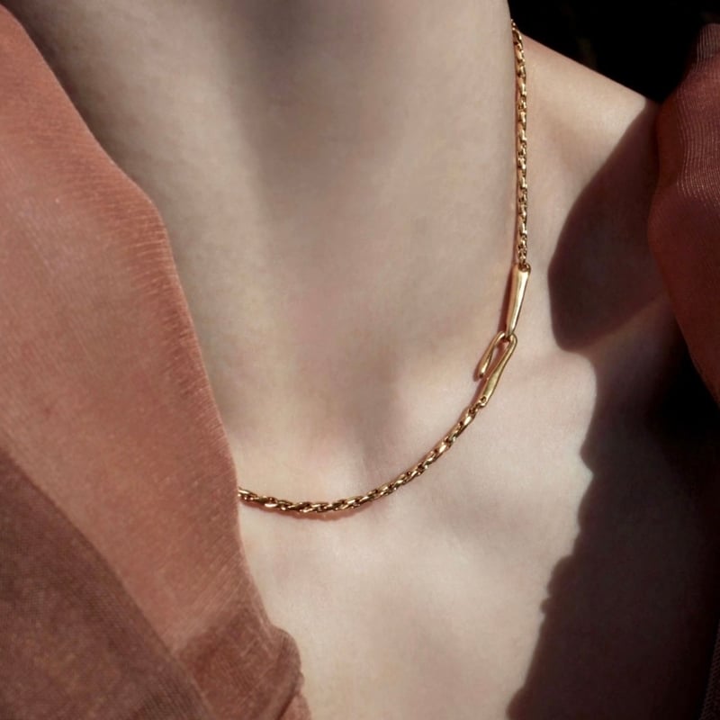 norme dew snake necklace / Gold | Soierie Onlin