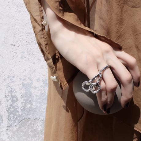 Peg bijou double ring