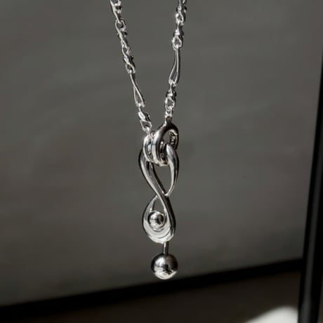 Tribal barbell necklace