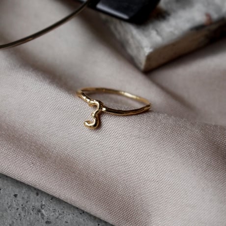 norme numbering ring / SV925＋Gold Plated