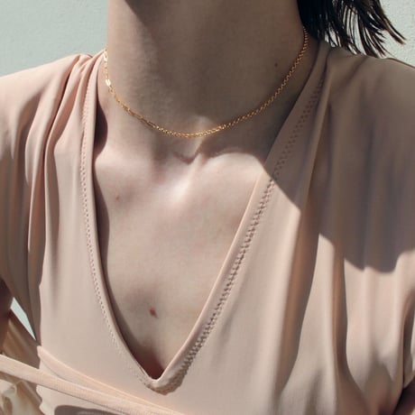 norme third necklace / SV925＋Gold Plated