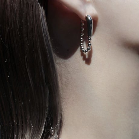 Ball chain hoop pierce [Unisex line]