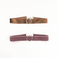 Velour choker (Constellation circle motif)