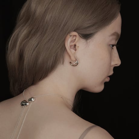 Curve hoop pierce (2P)(one color)