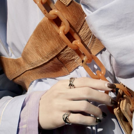 Tribal pinky cuff ring