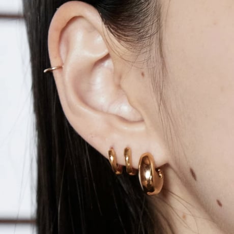 norme true circle pierce / SV925＋Gold Plated
