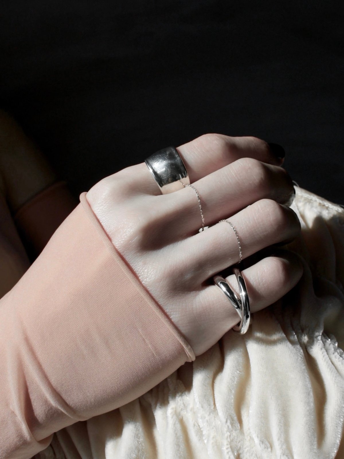Tangled pinky ring (1P) (one color) | Soierie W