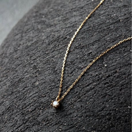 norme diamond necklace / SV925＋Gold Plated