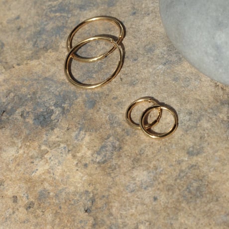 Halo hoop pierce (Medium/2P) / Gold