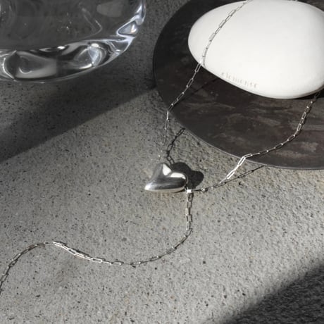 Heart necklace / Silver【Silver 925 product】