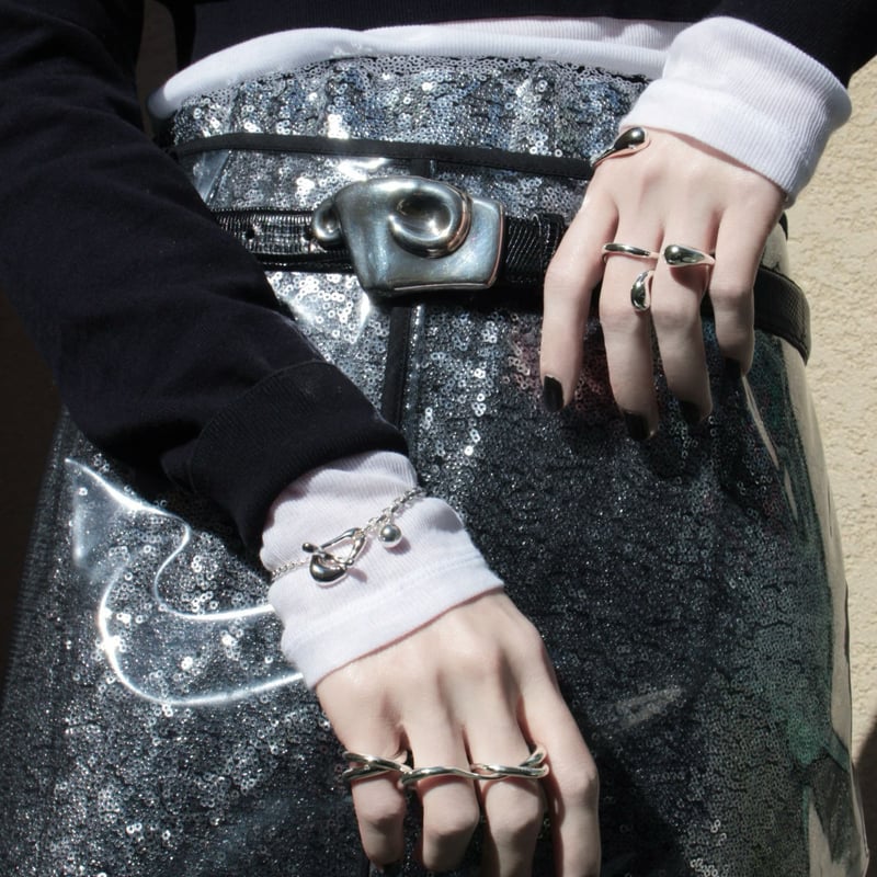 SILVER925 PLATE MANTEL BRACELET/ブレスレット Metal art mantel bracelet | Soierie Online Store