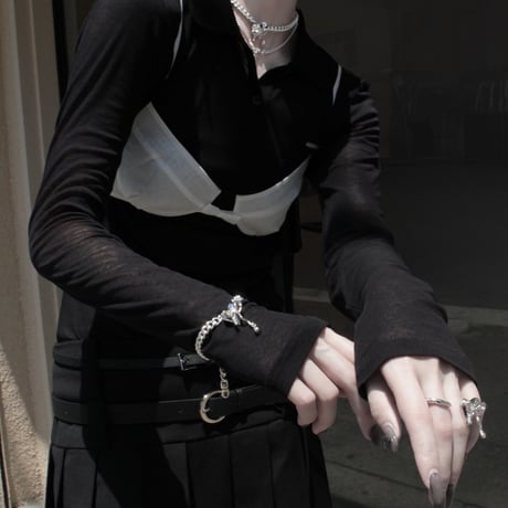 Distort ribbon bracelet