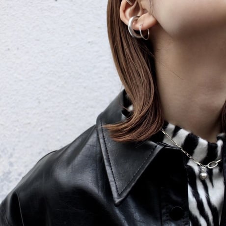 Halo hoop pierce (Medium/2P) / Silver
