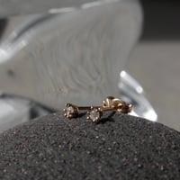 norme diamond pierce (2p) / SV925＋Gold Plated