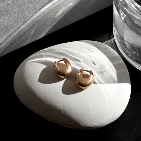 norme true circle pierce (Matt) / SV925＋Gold Plated