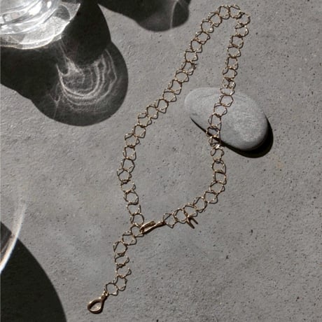 norme hook circle necklace / SV925＋Gold Plated