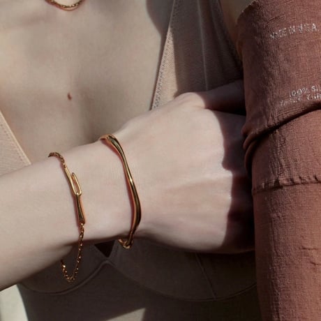 norme dew snake bracelet / SV925＋Gold Plated