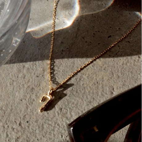 norme numbering mini necklace / SV925＋Gold Plated