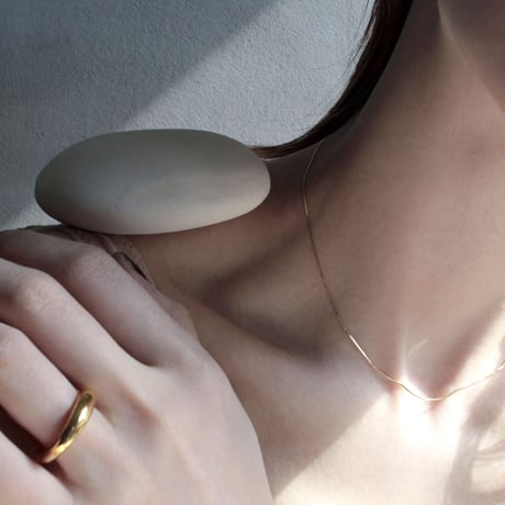 norme polished necklace / K18