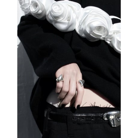 Heart ring / Silver 【Silver 925 product】