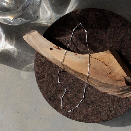 norme bamboo chain necklace (slim) / SV925