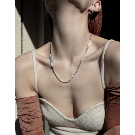 norme ID Plate necklace / SV925