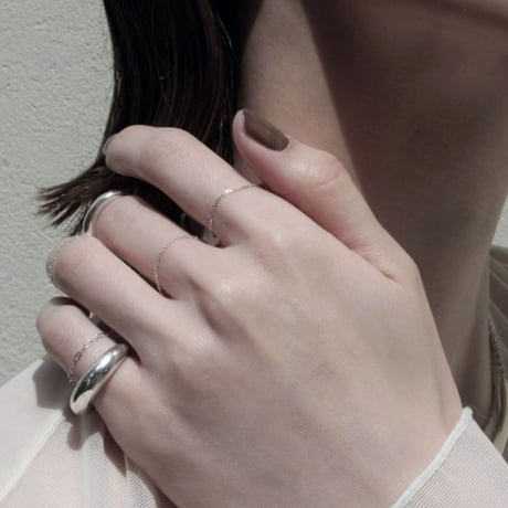 norme sleek earcuff ring (1P) #4 / SV925