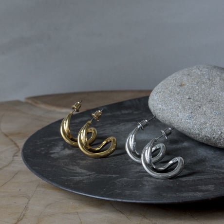 Curve hoop pierce (2P)(one color)