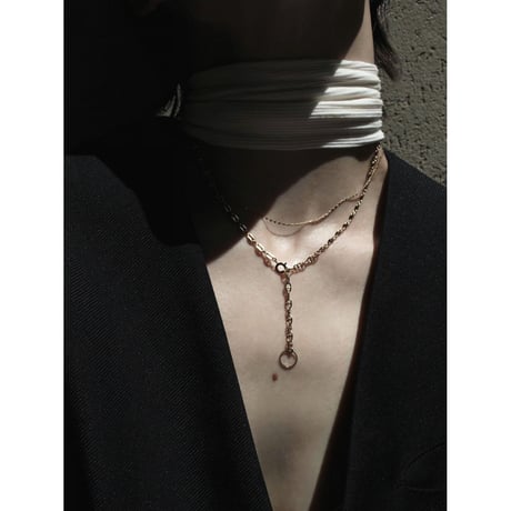 Layered necklace (3P) (one color)