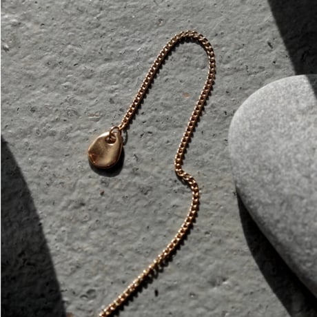 norme tag chain pierce (Triangle type/1P) / SV925＋Gold Plated