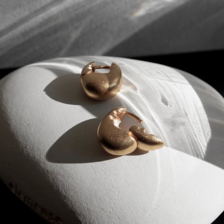 norme true circle pierce (Matt) / SV925＋Gold Plated