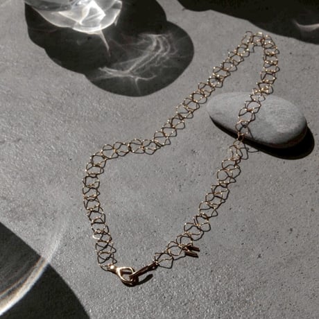 norme hook circle necklace / SV925＋Gold Plated