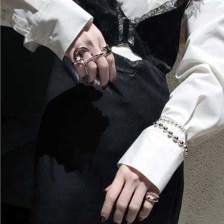 Ball chain hook necklace [Unisex line]