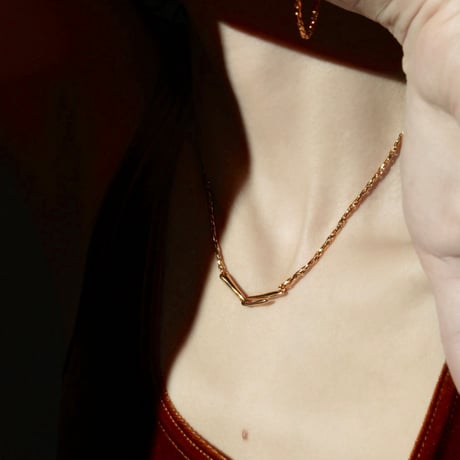 norme dew snake necklace / SV925＋Gold Plated