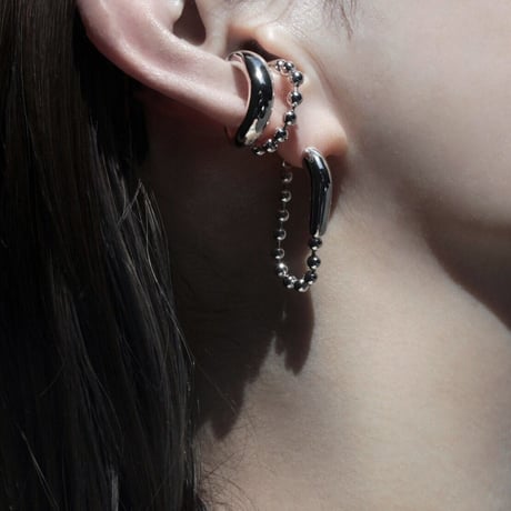 Ball chain hoop pierce [Unisex line]