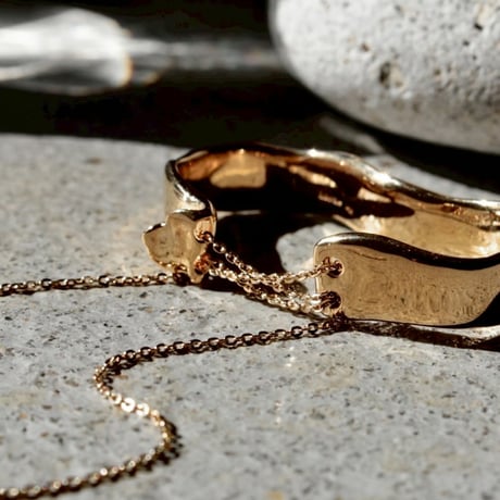 norme playing chain w ring / SV925＋Gold Plated