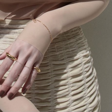 norme sleek earcuff ring (1P) #4 / SV925＋Gold Plated