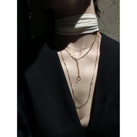Layered necklace (3P) (one color)