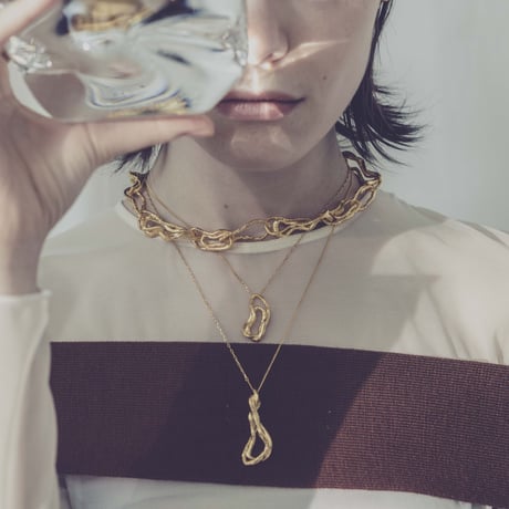 Clay long necklace