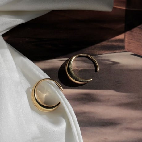 norme clear circle pierce / SV925＋Gold Plated