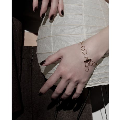 norme clear circle bracelet / SV925＋Gold Plated