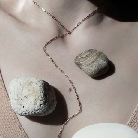 norme air metal necklace / K18