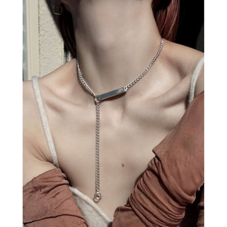 norme ID Plate necklace / SV925