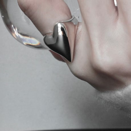Heart ring / Silver 【Silver 925 product】