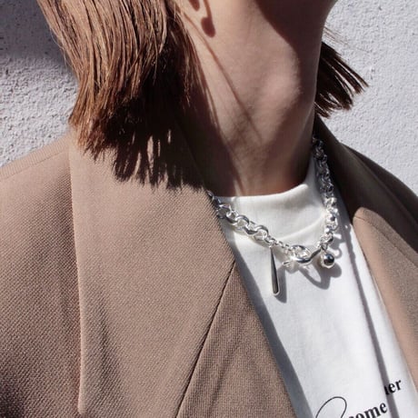 Collar necklace / Light silver
