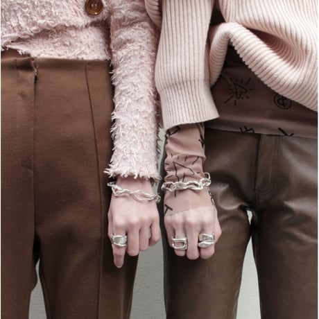 Flower cell square ring (mat)