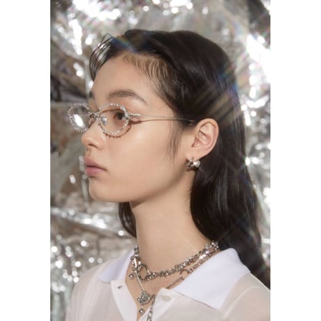 Heart barbell necklace