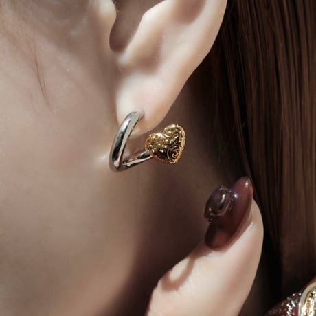 Heart barbell small pierce (mix color)