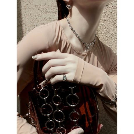 Dark metal necklace