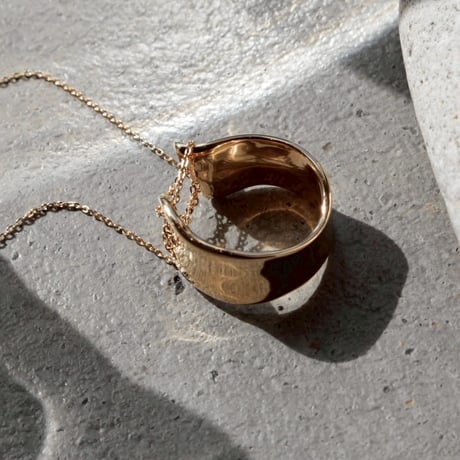 norme playing chain ring / SV925＋Gold Plated